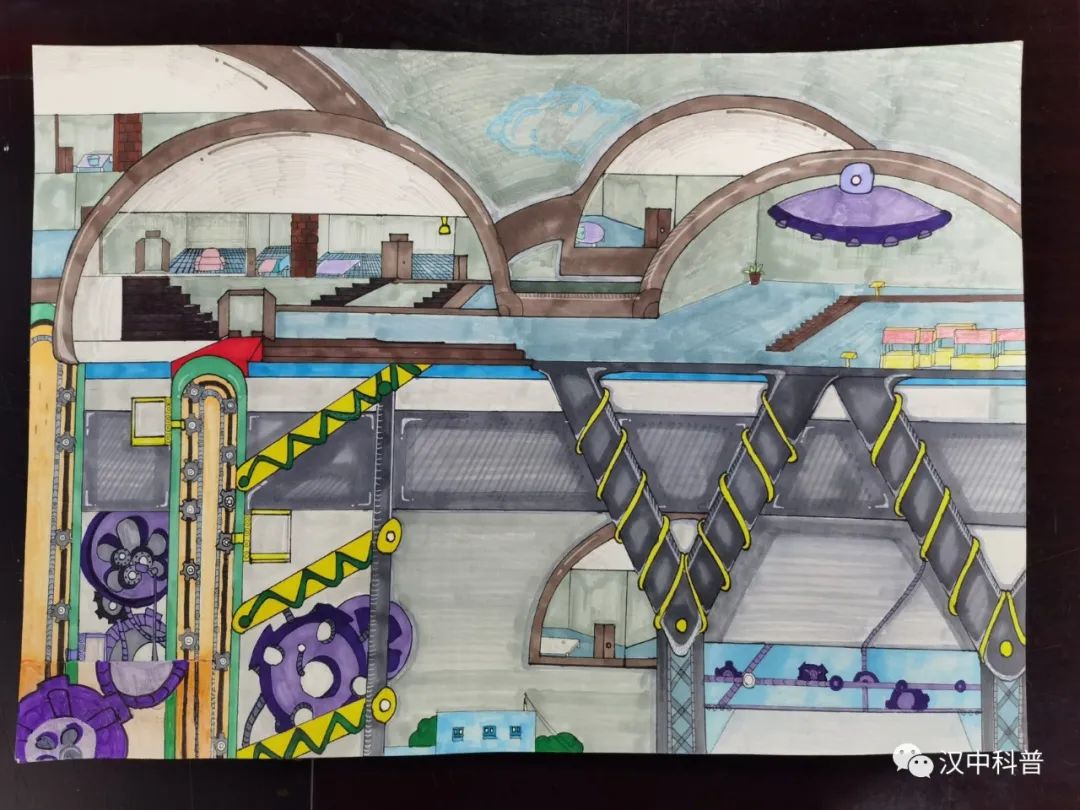 “展多元思维 绘科幻画幅”主题绘画