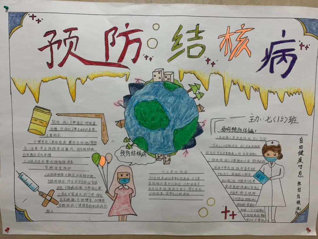 “预防结核 守护健康”手抄报优秀作品-图5