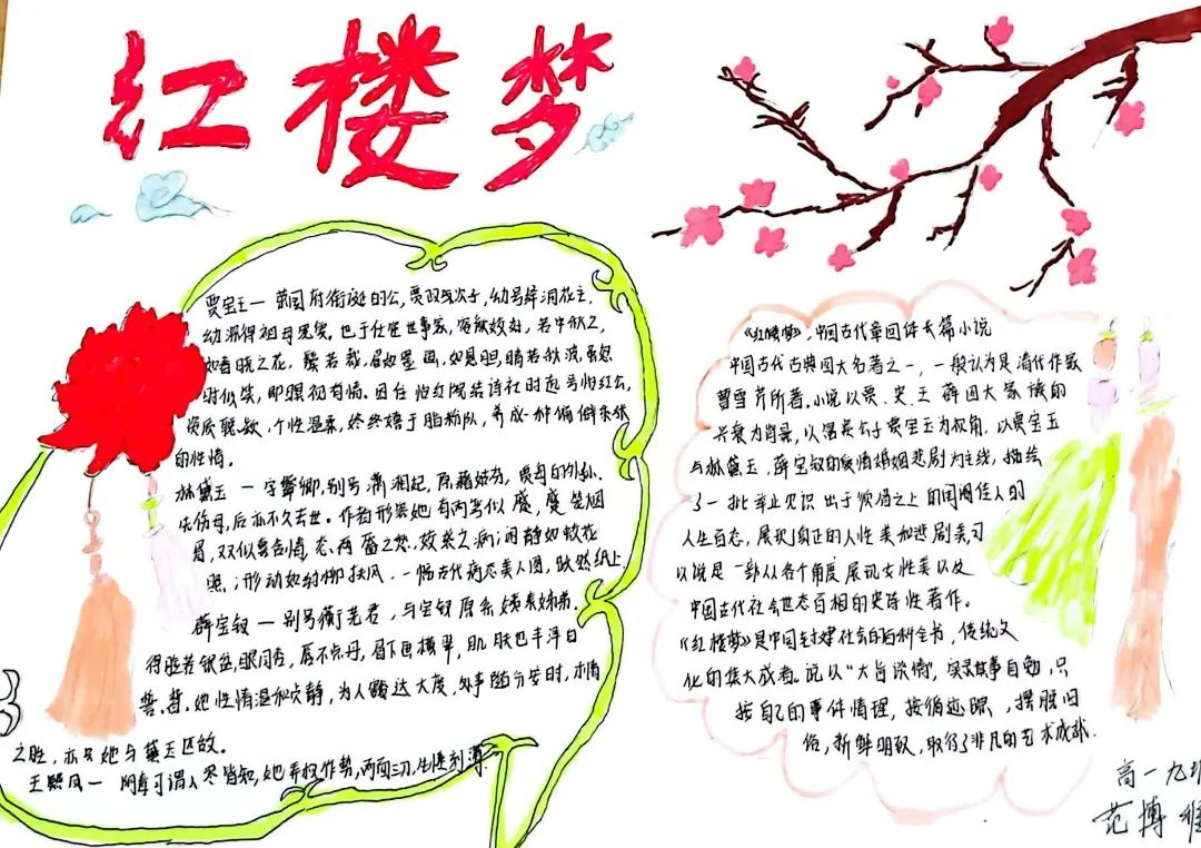 红楼梦手抄报高中生精选作品6张-图2