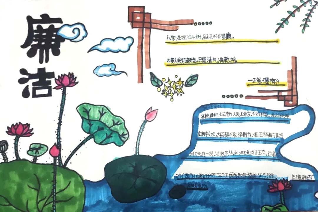 5张关于清廉廉洁的手抄报作品-图4