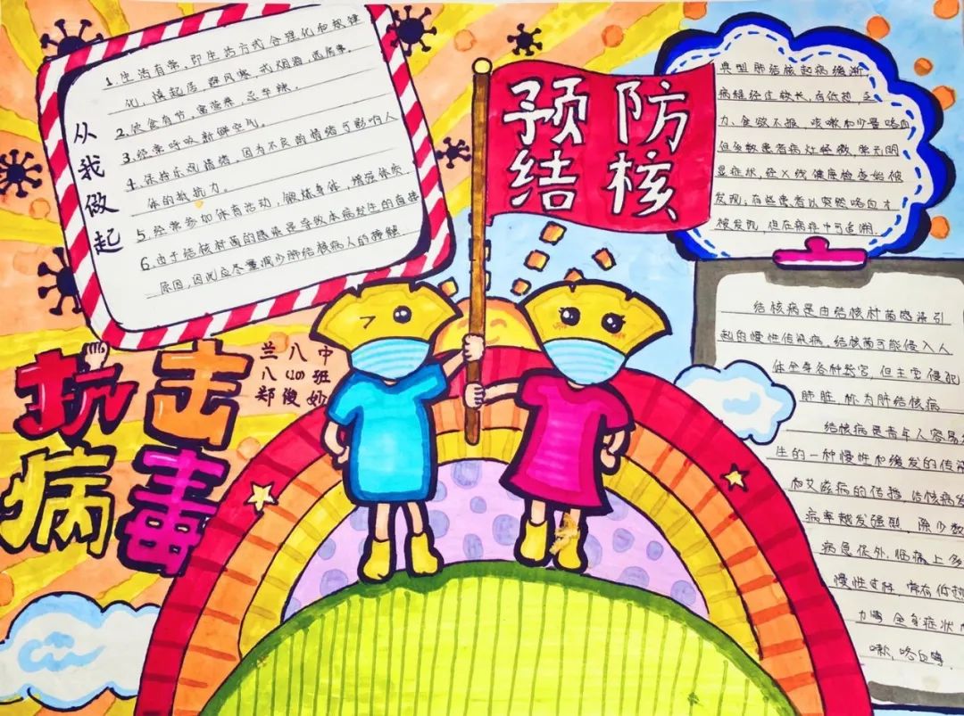 预防结核病 你我共健康手抄报参赛作品-图5