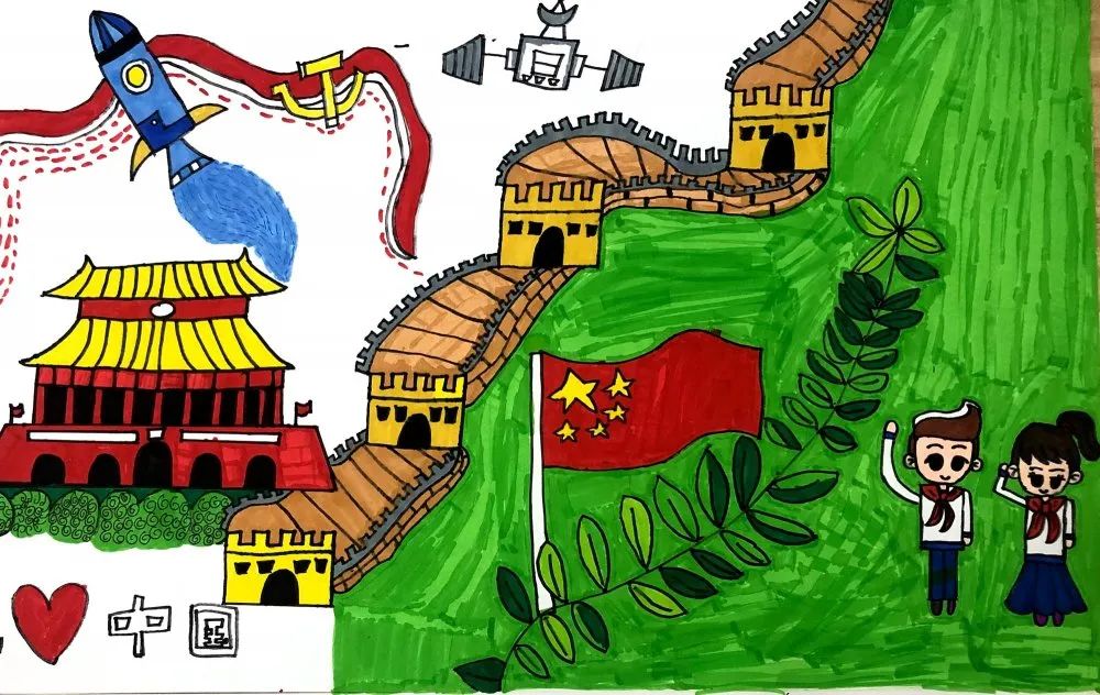 建党百年主题儿童绘画—“我的祖国印象“-图2