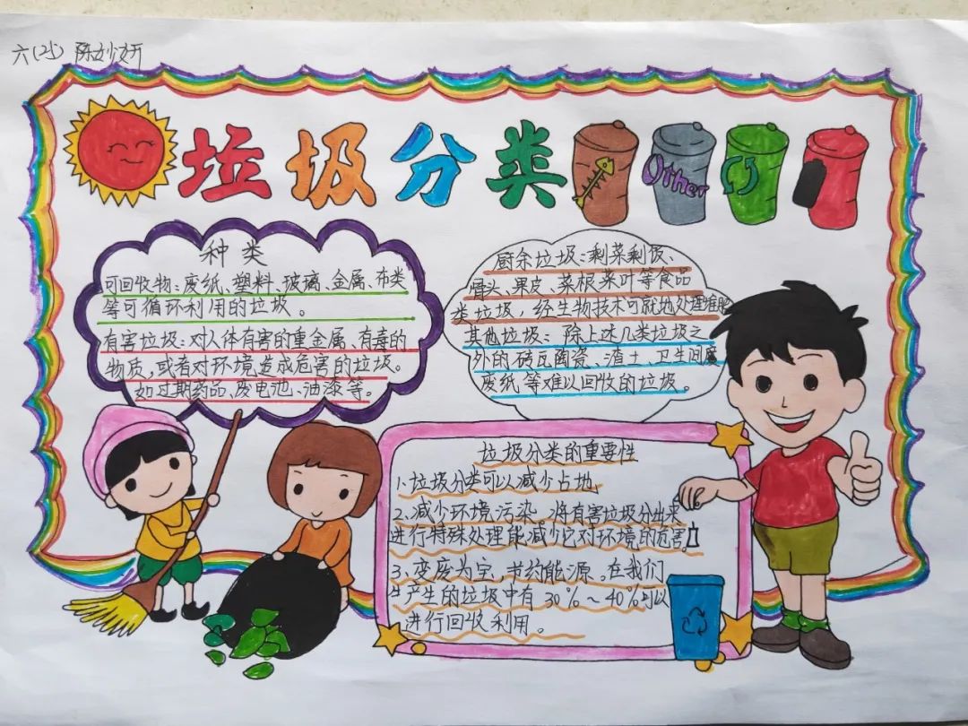 垃圾分类的手抄报要怎样画才好看-图6