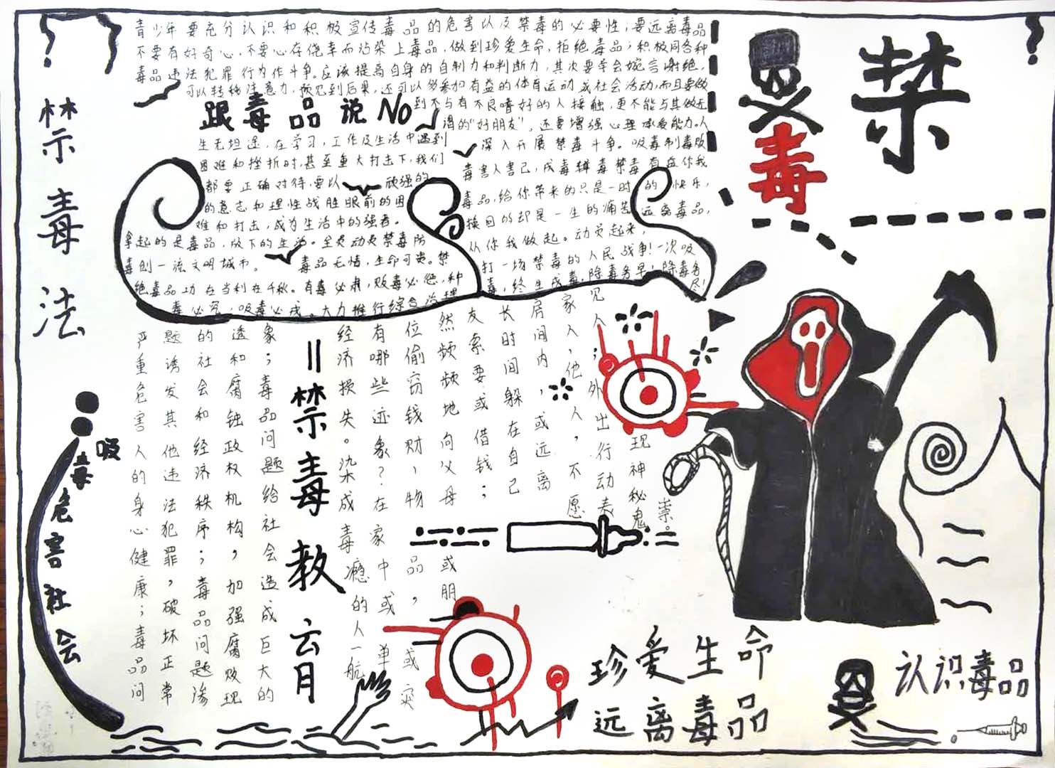 6.26国际禁毒日儿童绘画作品-图4