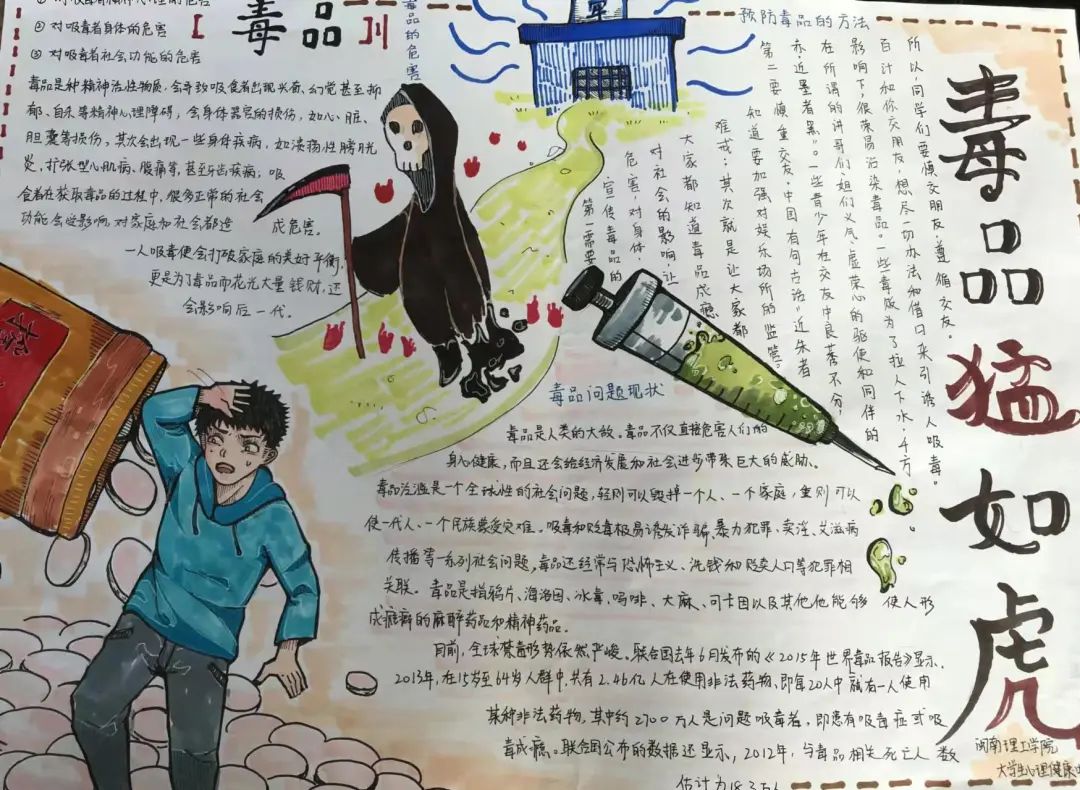 2022禁毒手抄报怎么画好看-图3