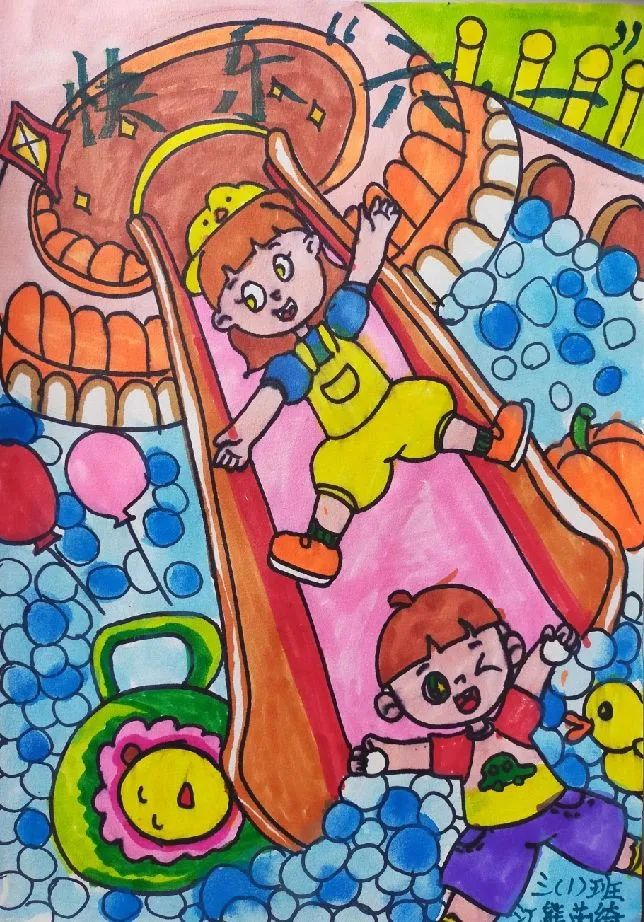 “童心向党 快乐六一”主题儿童绘画作品-图5