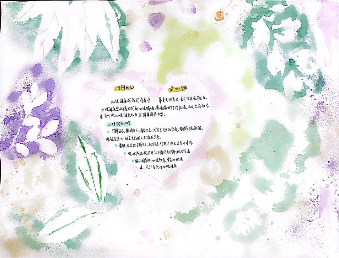 ”用心呵护 心理健康“心理健康手抄报三年级-图4