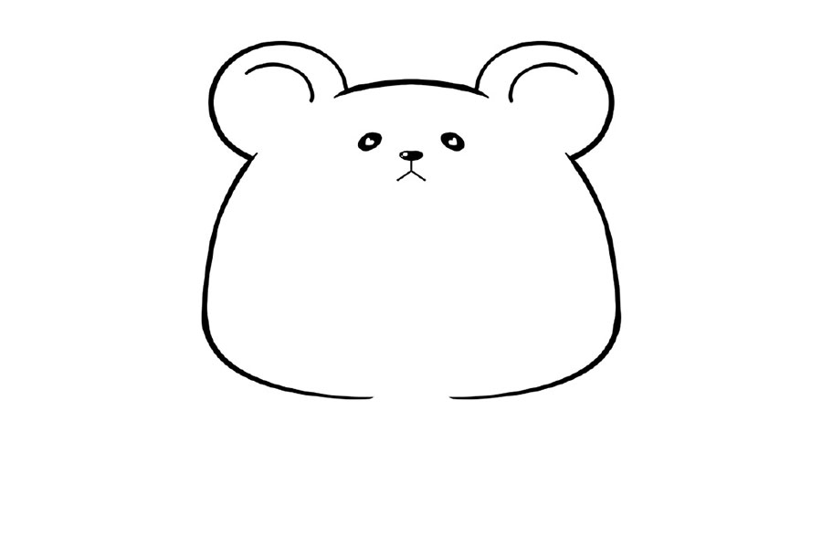 喝杯咖啡提提神 可爱小男孩简笔画画法步骤-图1