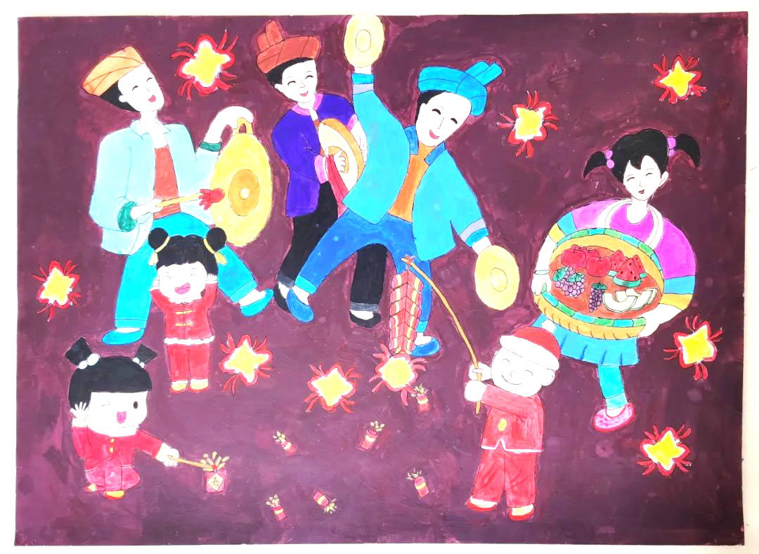 “喜迎二十大 永远跟党走 奋进新征程”优秀绘画作品-图4