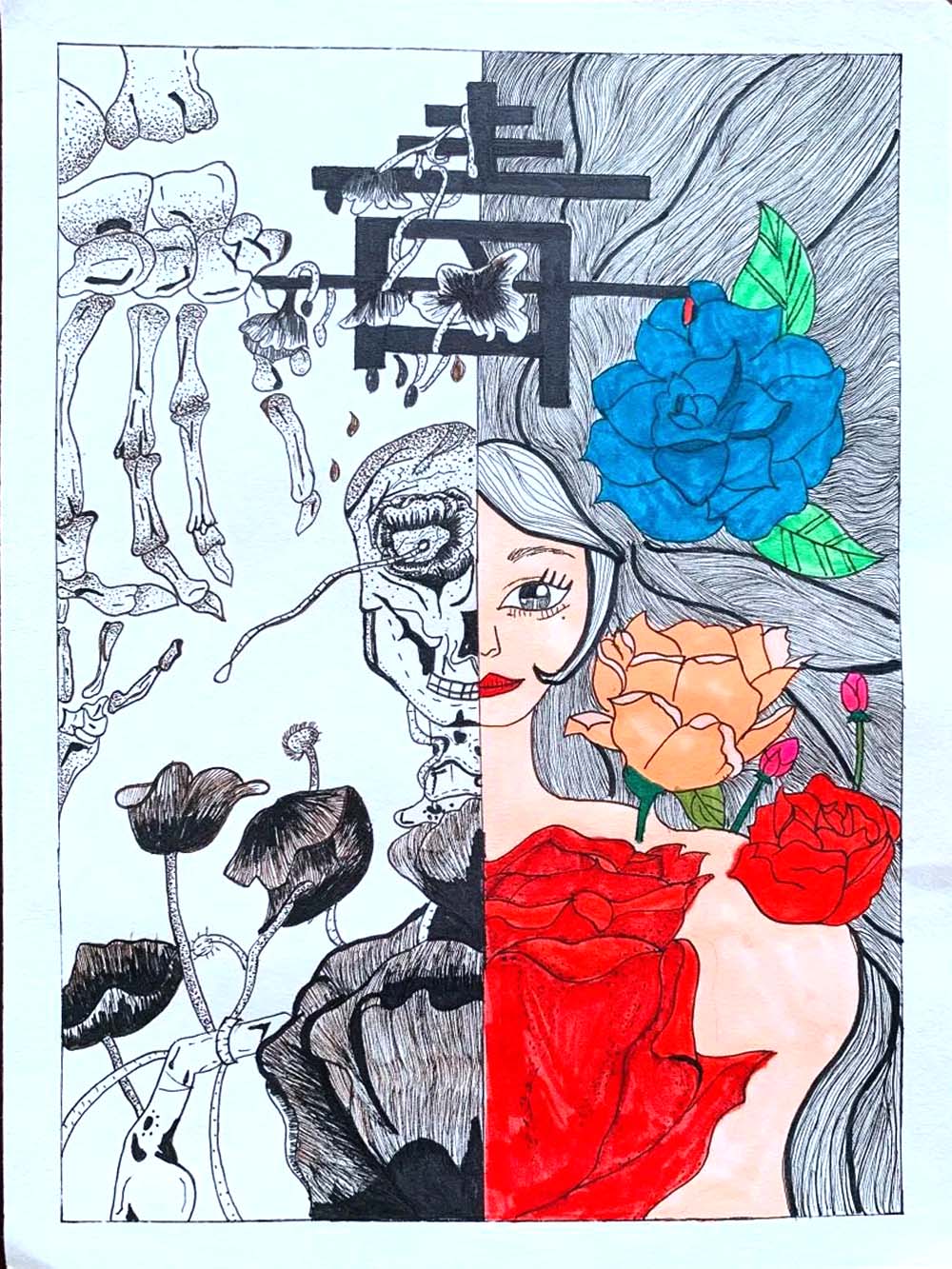 防毒禁毒 人人有责“珍爱生命，远离毒品”主题绘画-图1