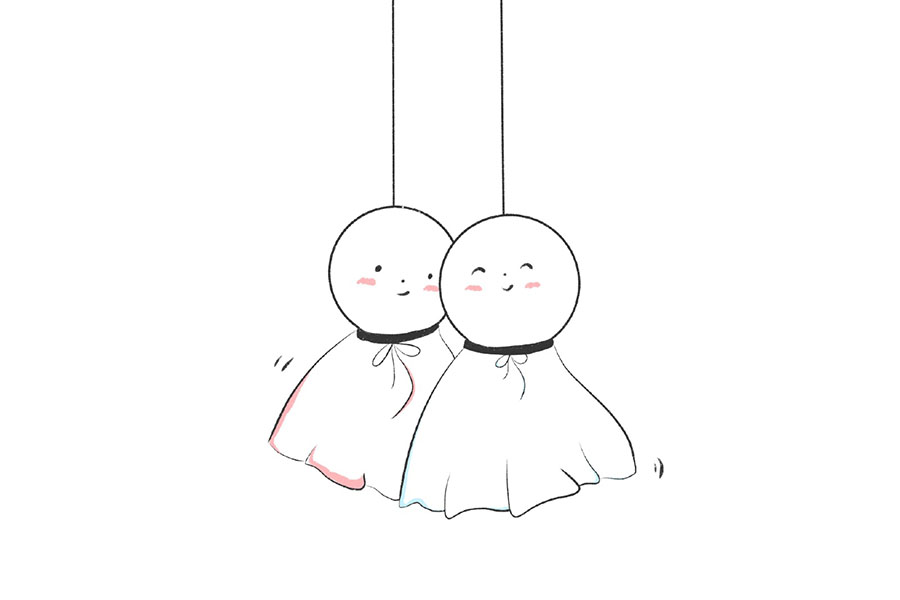 可爱的心情娃娃简笔画画法步骤