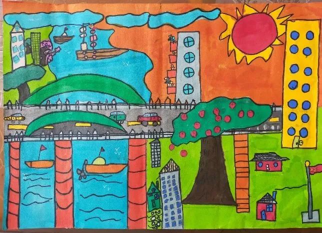 “童心向党 快乐六一”主题儿童画-图5