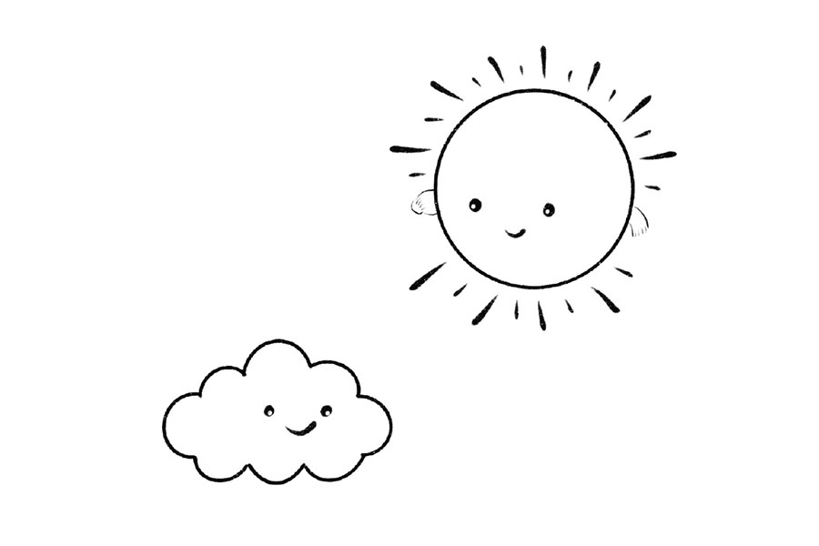 太阳雨的卡通画法-图4