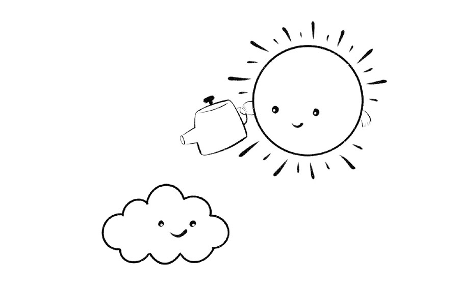 太阳雨的卡通画法-图5