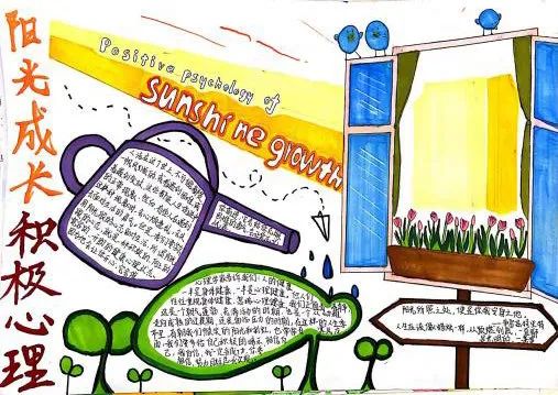 心理健康主题手抄报一等奖（小学）-图4
