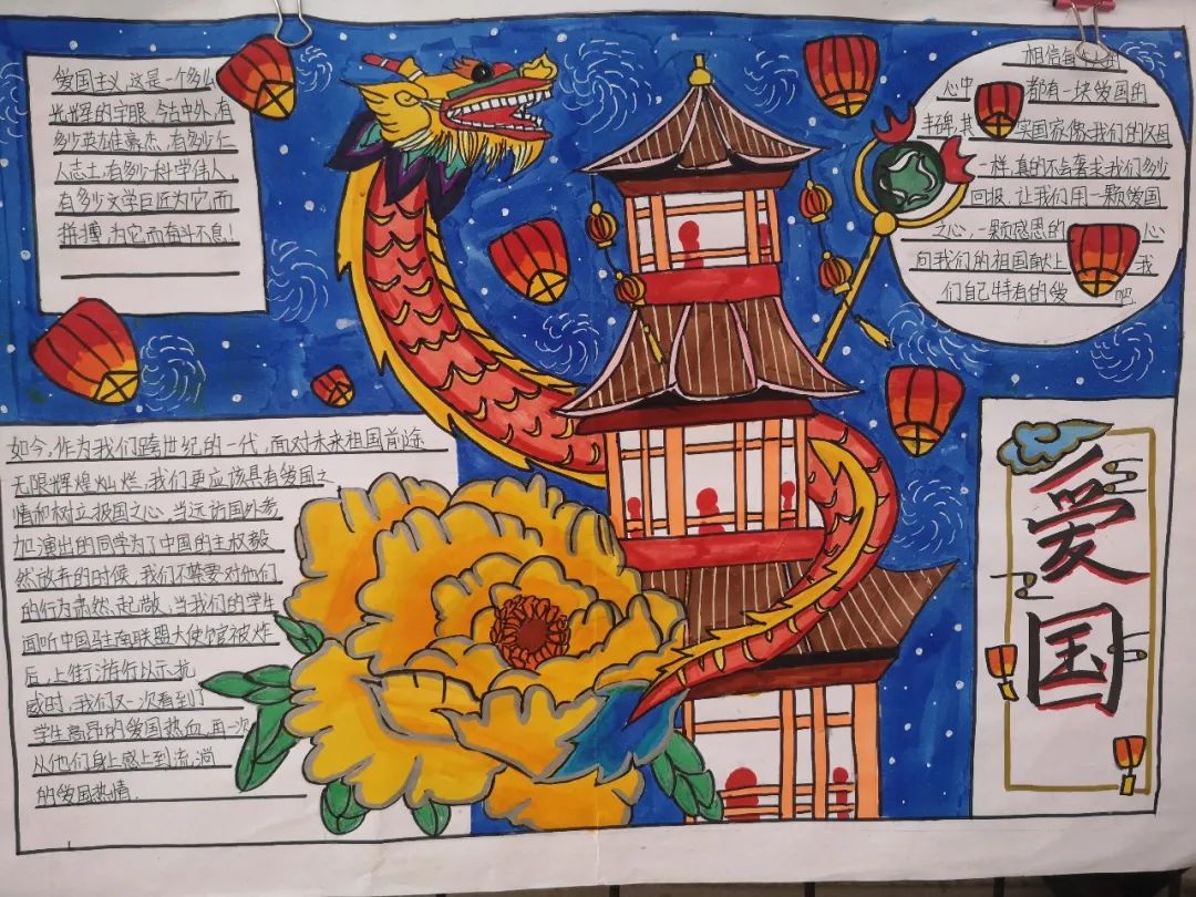 好看的欢度国庆主题手抄报优秀作品-图4