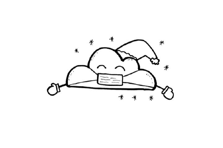 阴晴圆缺 11张简单又可爱的天气简笔画图片-图4