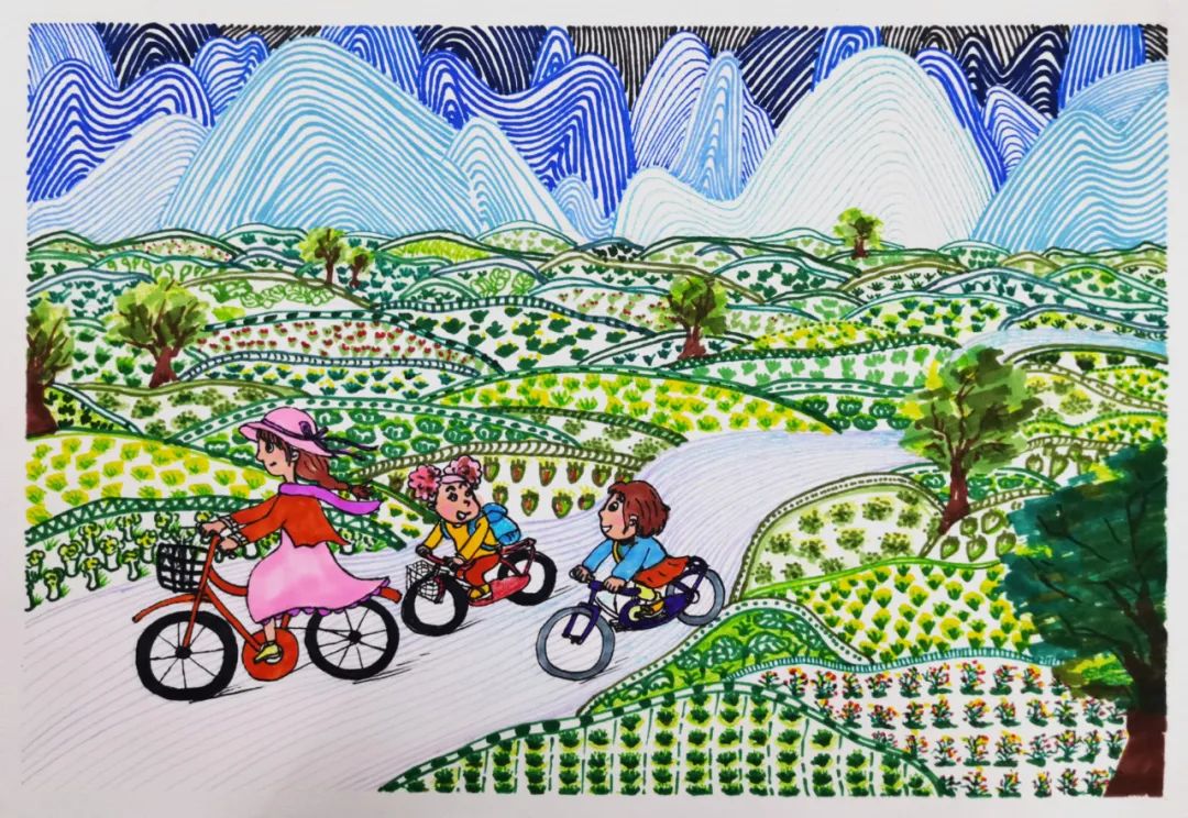 中小学生生态文明教育绘画大赛作品-图5