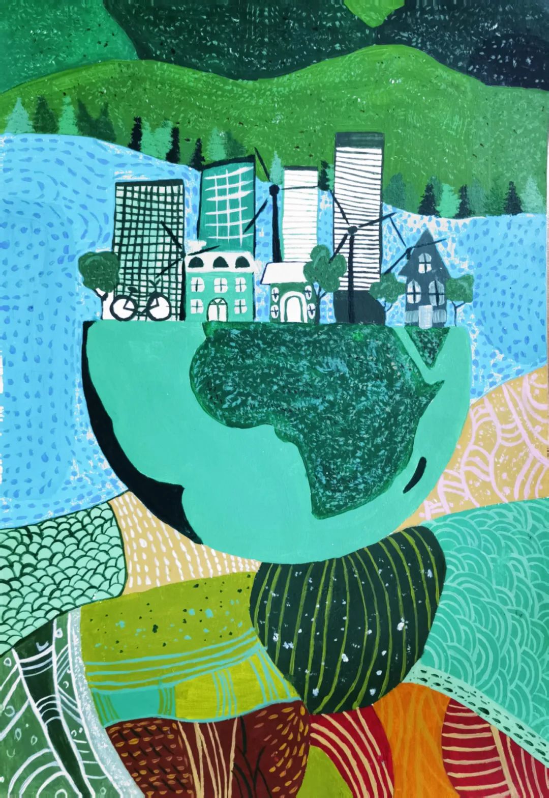 生态文明主题绘画优秀作品“以笔绘家乡 画出生态美”-图6