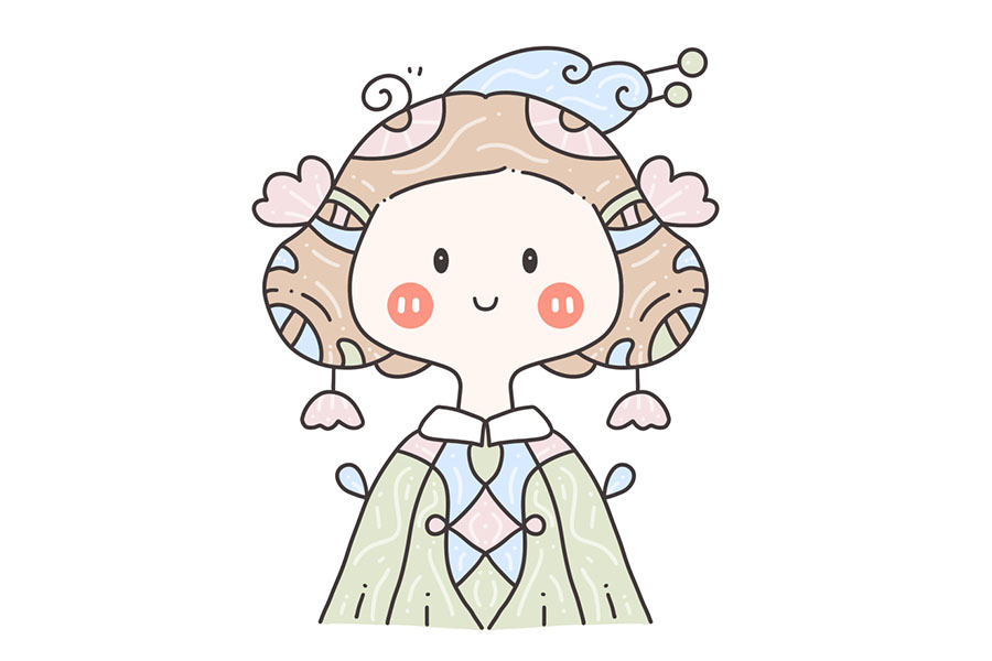 古风简笔画头像 小朋友们都爱画的古风小女孩简笔画图片-图2