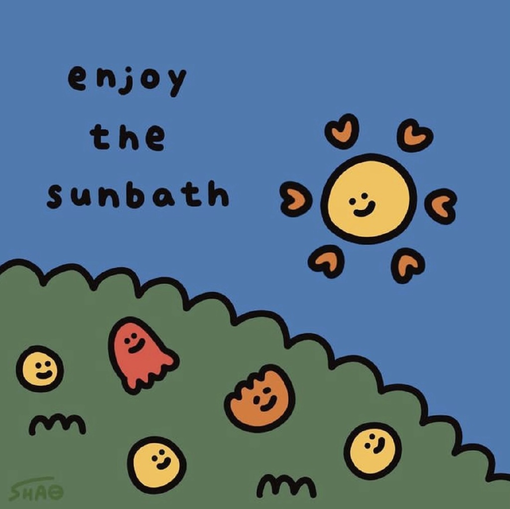 温暖可爱的简笔插画 可爱的画，图中的英文小短句好治愈-图2