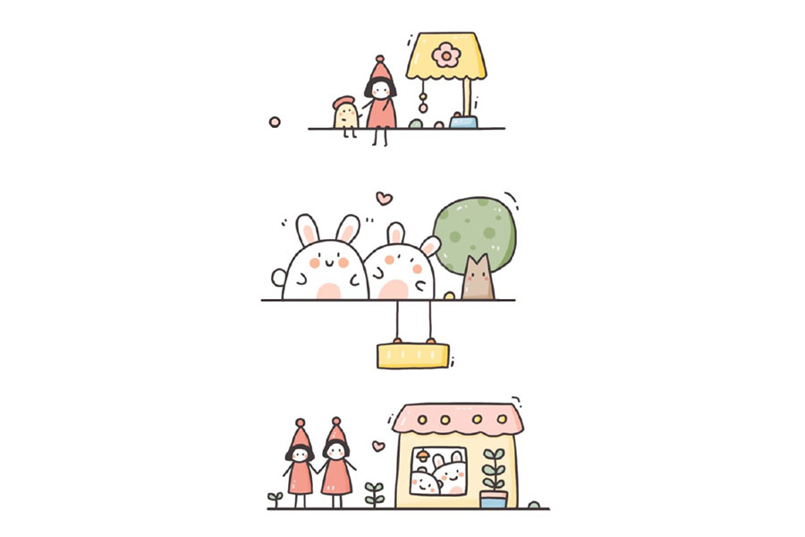 治愈系可爱简笔画图片-图7