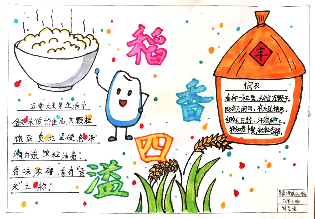 6张漫话稻乡走进五常主题手抄报-图4