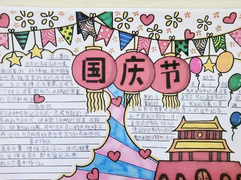 “迎国庆 颂祖国”手抄报简单好看（4张）-图2