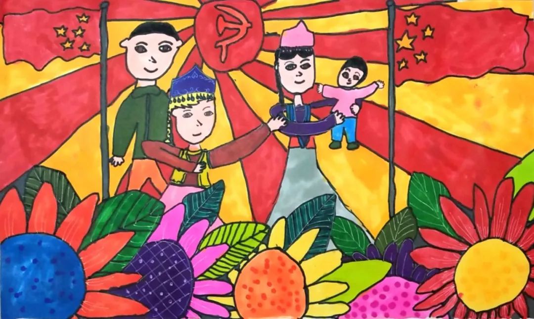 步骤4：童心向党