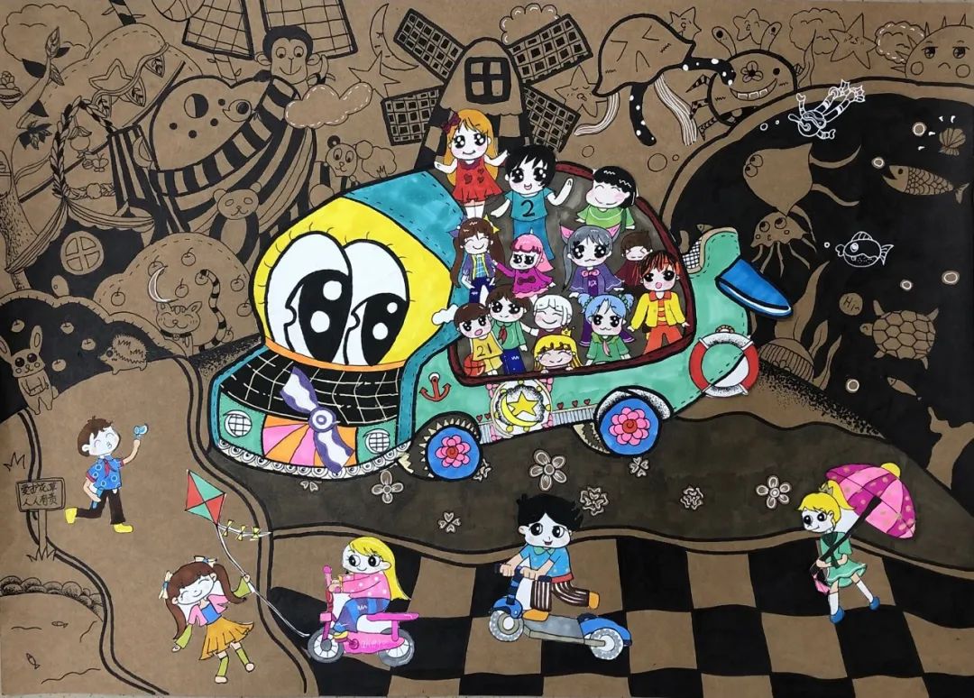 步骤2：我们一起上学吧