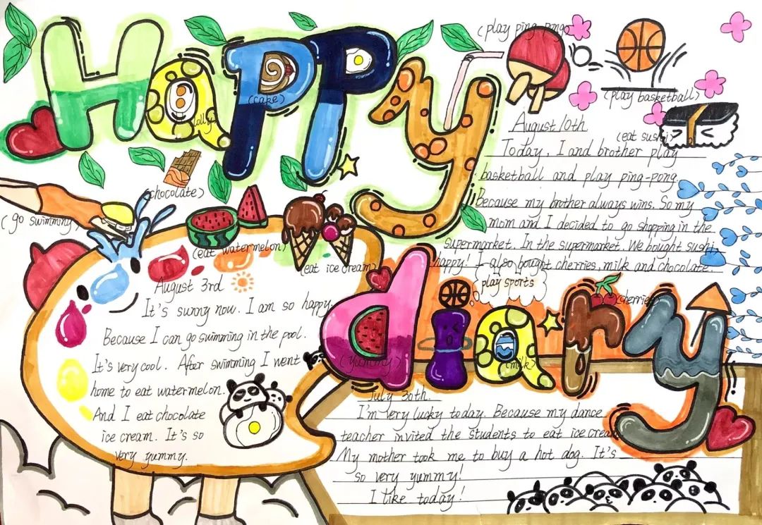 快乐英语，快乐学习 英语学科手抄报5张-图1