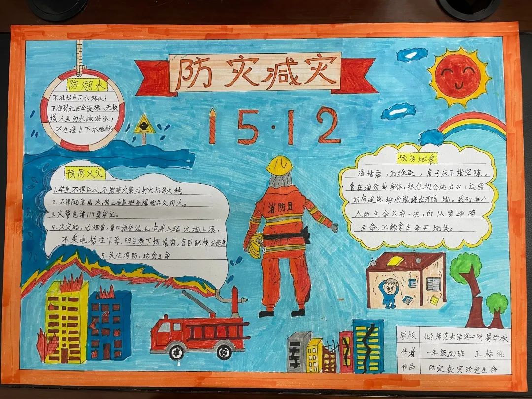 512防震减灾手抄报作品 防灾减灾,珍爱生命!-图5