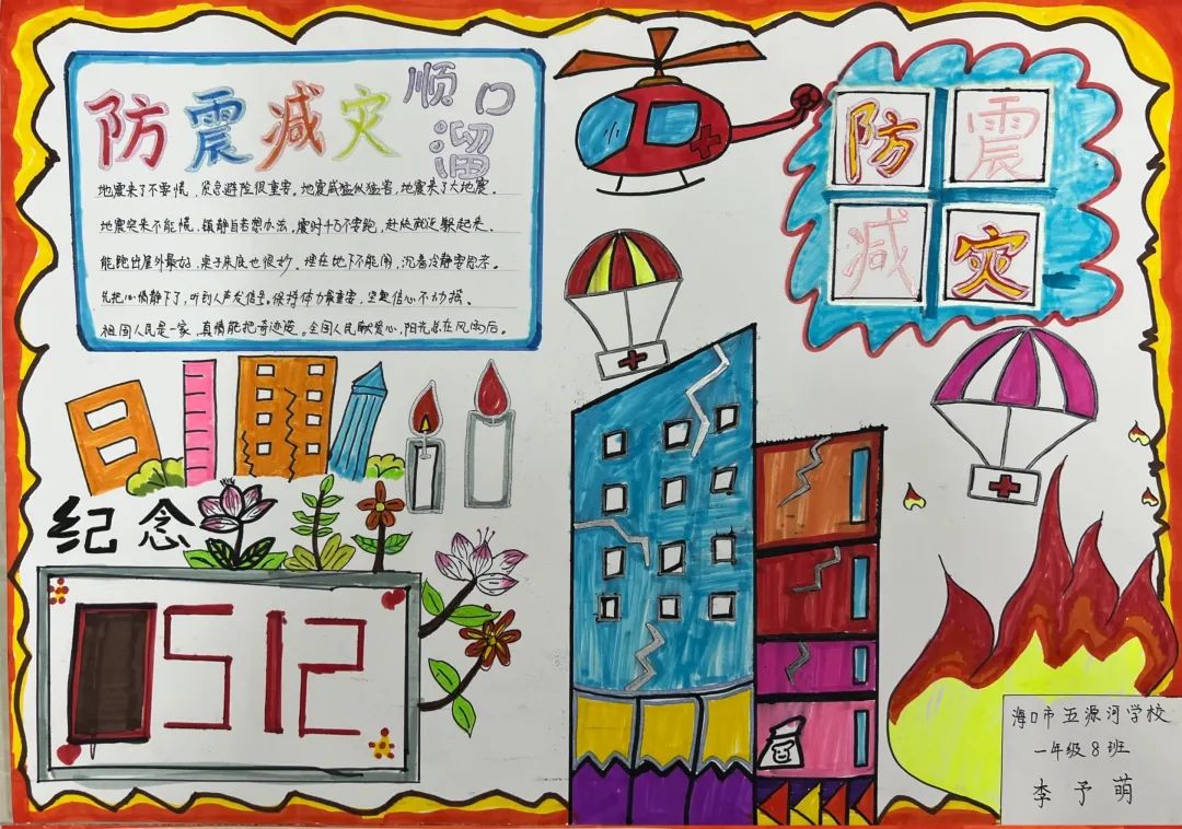 2022小学防灾减灾手抄报5张-图3