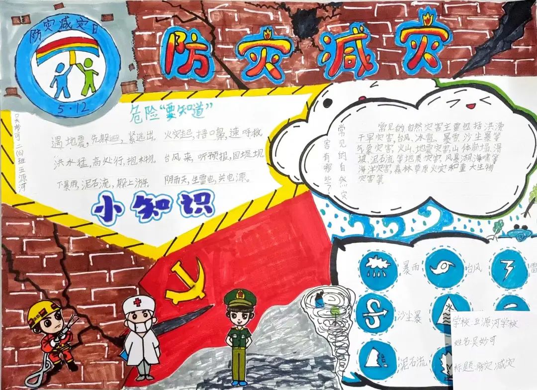 2022小学防灾减灾手抄报5张-图5