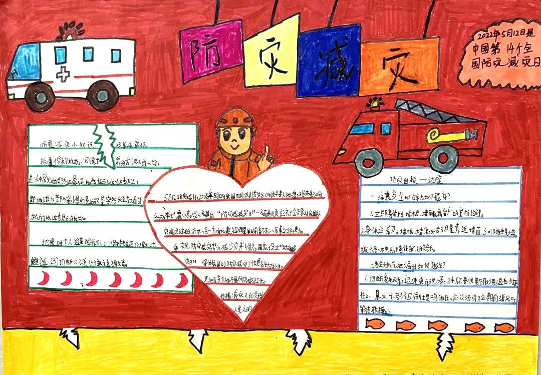 "防灾减灾 从我做起" 防灾减灾手抄报简单漂亮-图4