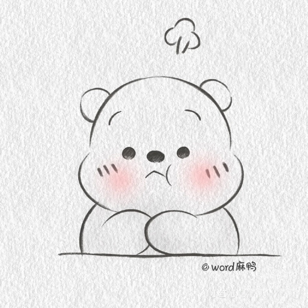 一组可爱卡通动物简笔画-图4