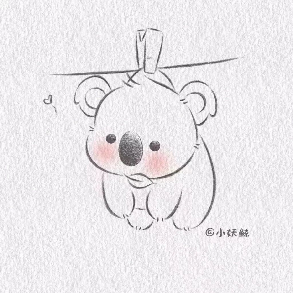 一组可爱卡通动物简笔画图片-图2