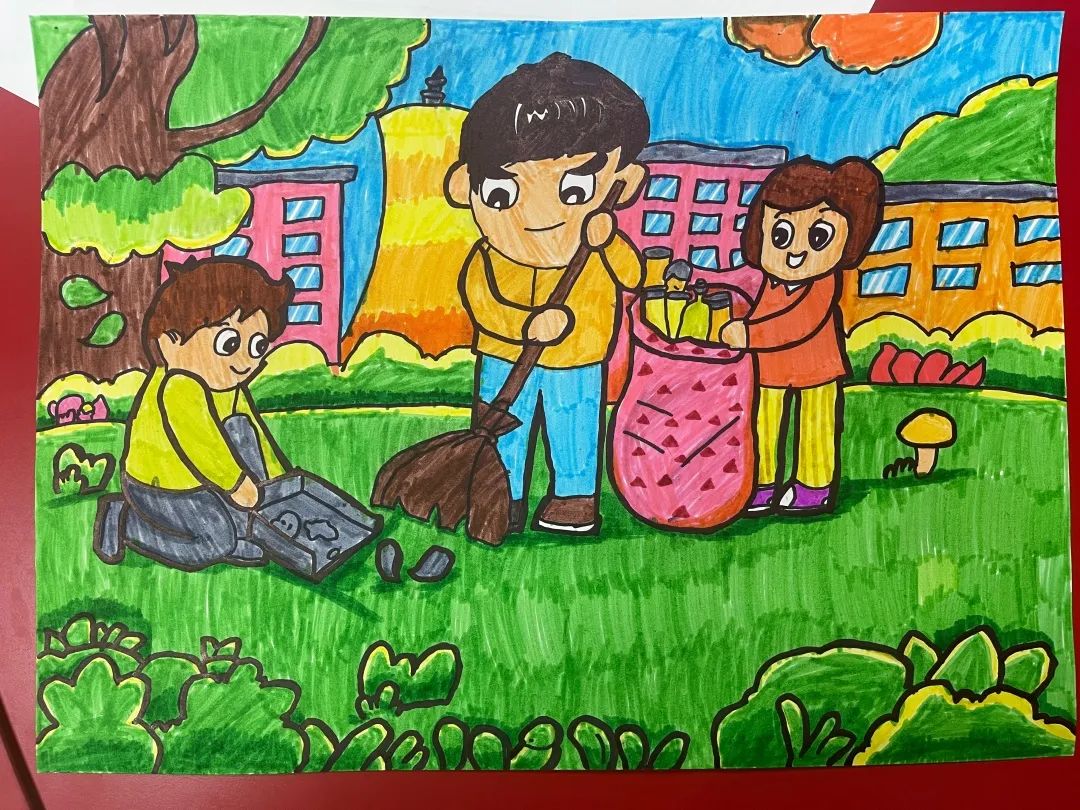 劳动创造幸福 五一劳动节儿童节绘画比赛作品-图12