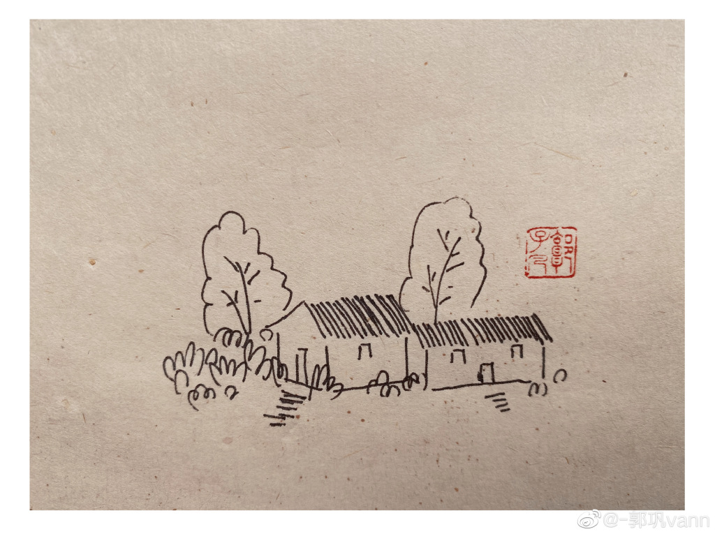 “风日晴和人意好，夕阳箫鼓几船归。 ”风景简笔画图片-图4