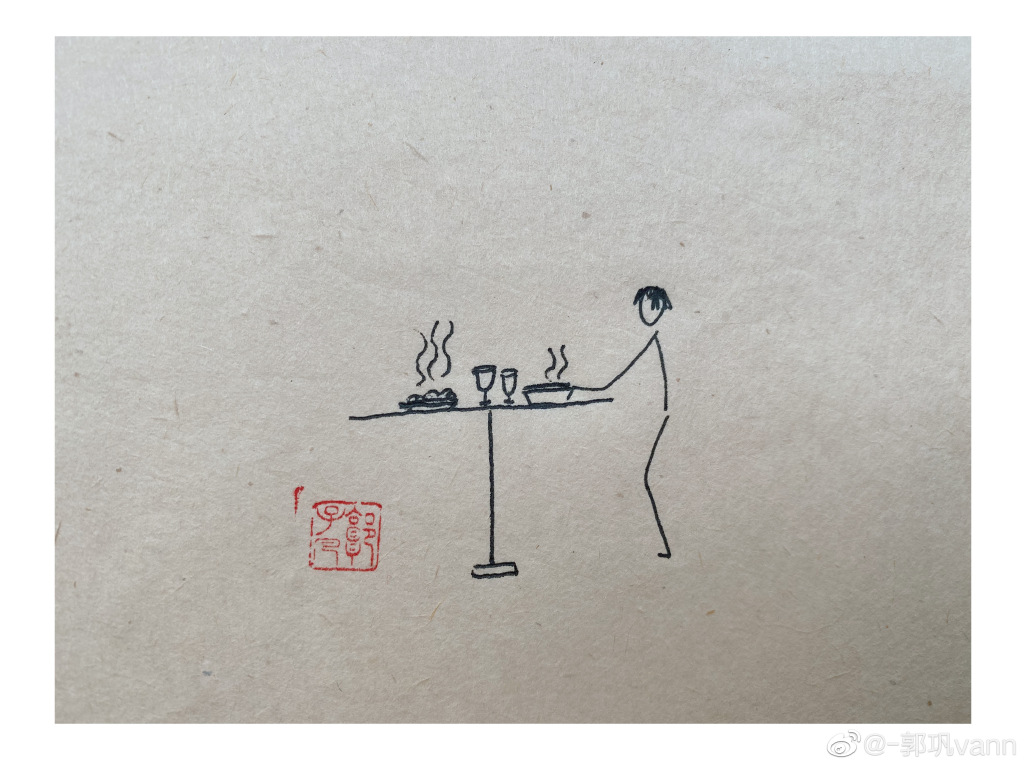 “居家到底胜居官，啼鸟声中昼掩关。​​​​”居家风景简笔画图片-图2