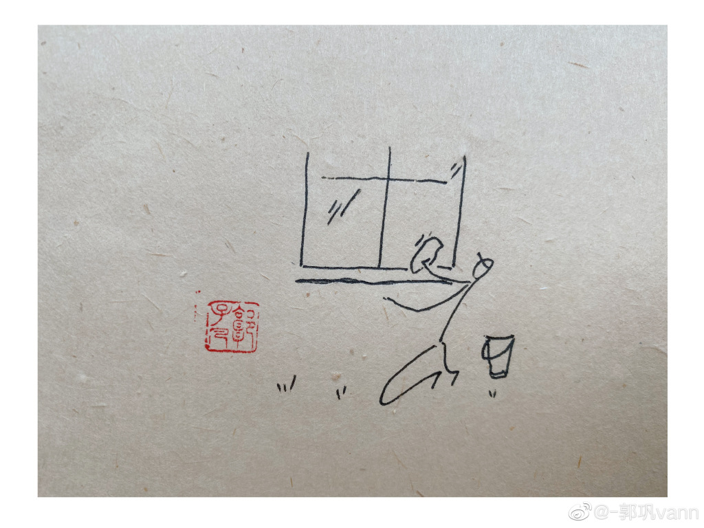 “居家到底胜居官，啼鸟声中昼掩关。​​​​”居家风景简笔画图片-图8