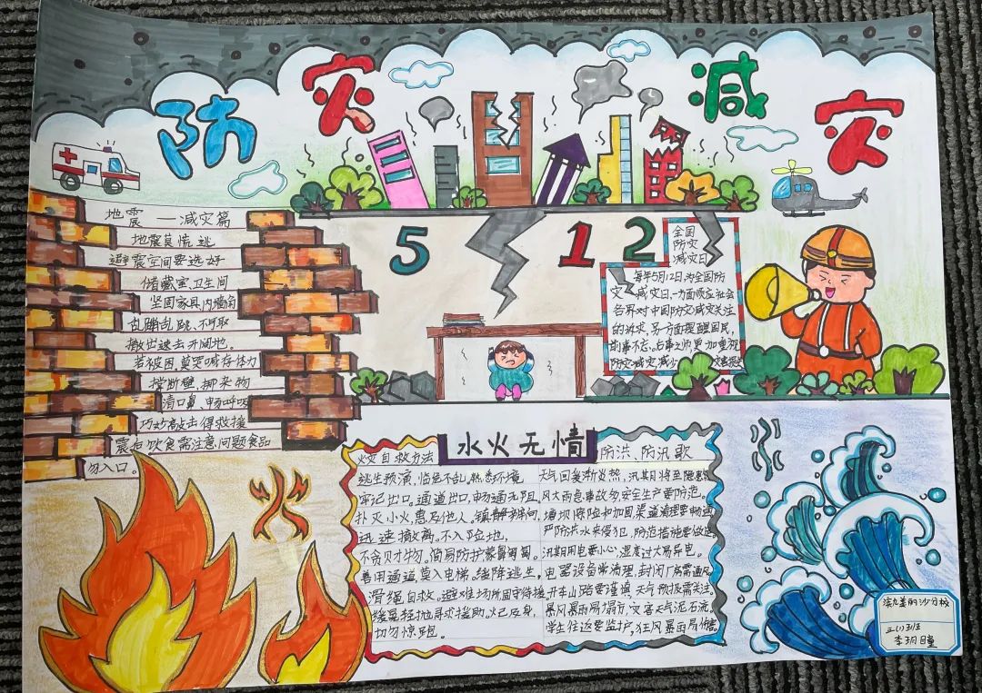 2022小学生防灾减灾手抄报-图5