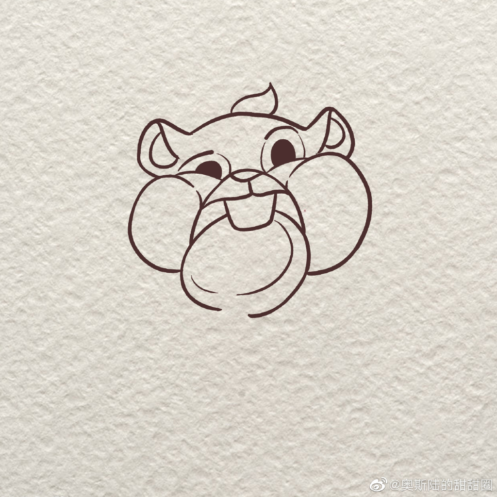 疯狂动物城配角简笔画画法步骤-图3