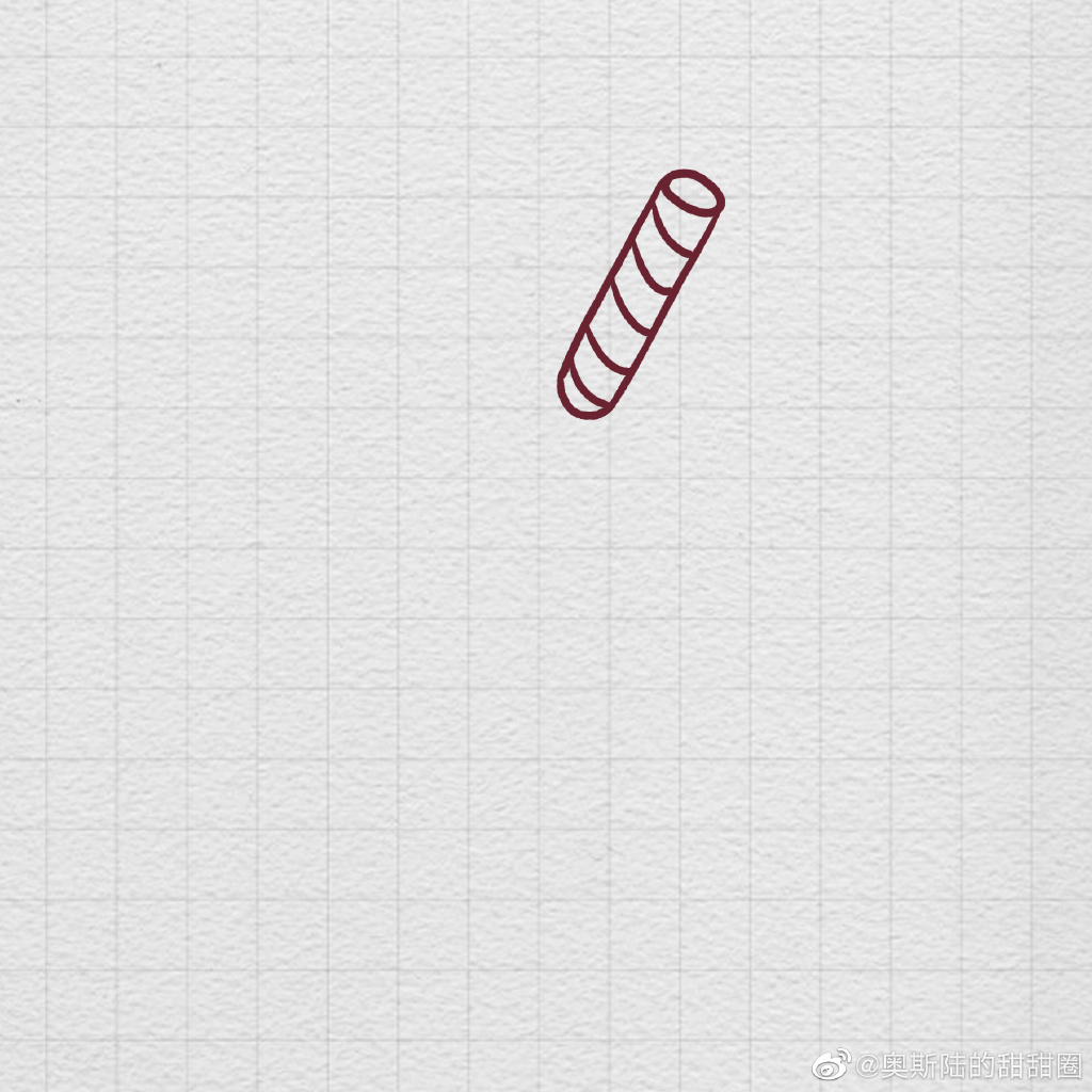 草莓味儿牛奶简笔画画法步骤-图1