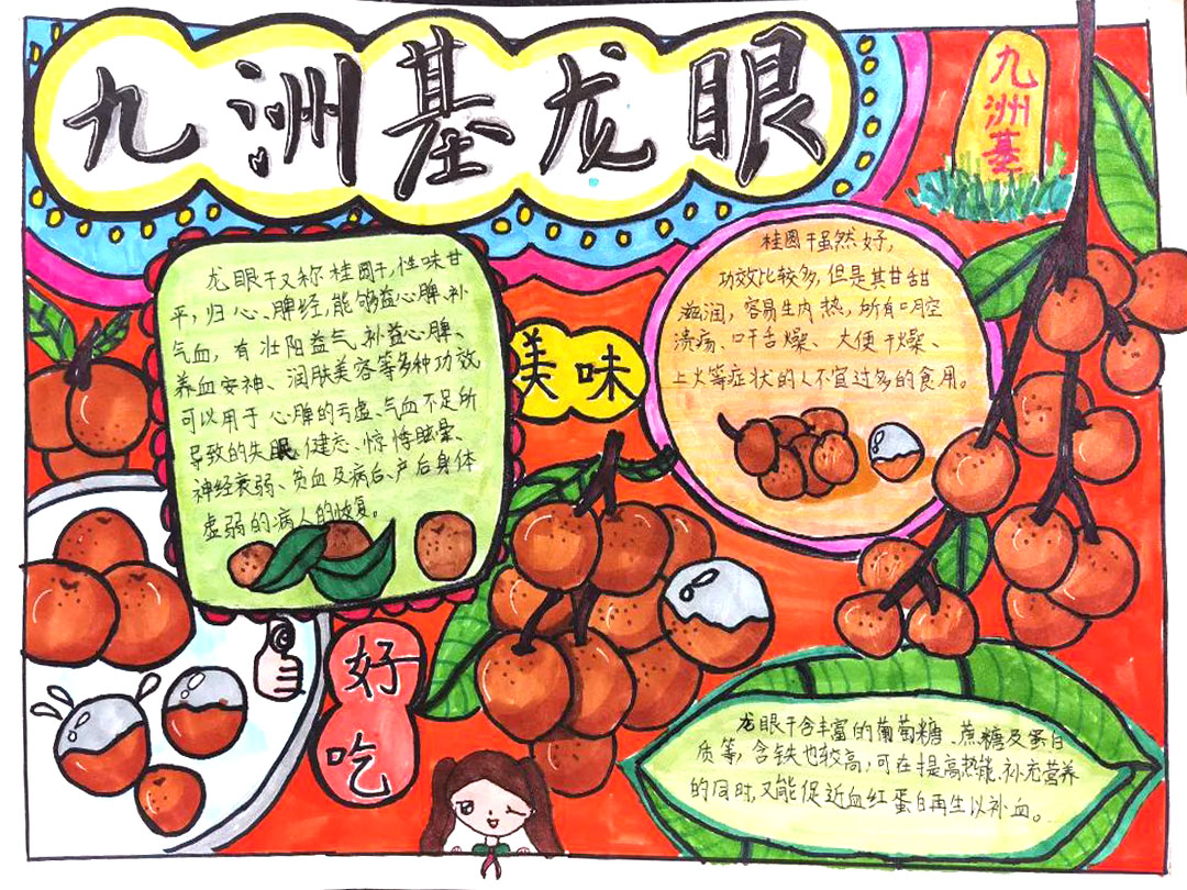 “龙情九洲 共谋振兴” 龙眼文化手抄报9张-图9