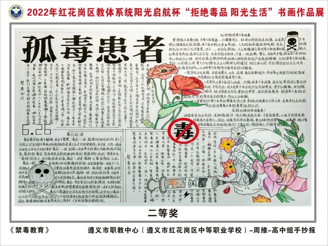 禁毒手抄报图片简单精美作品-图2