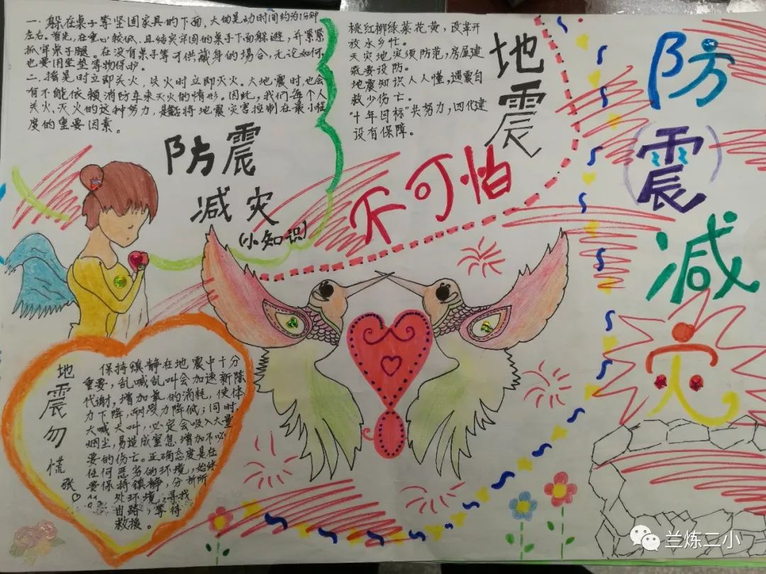 小学生防震减灾知识宣传手抄报简单漂亮-图2
