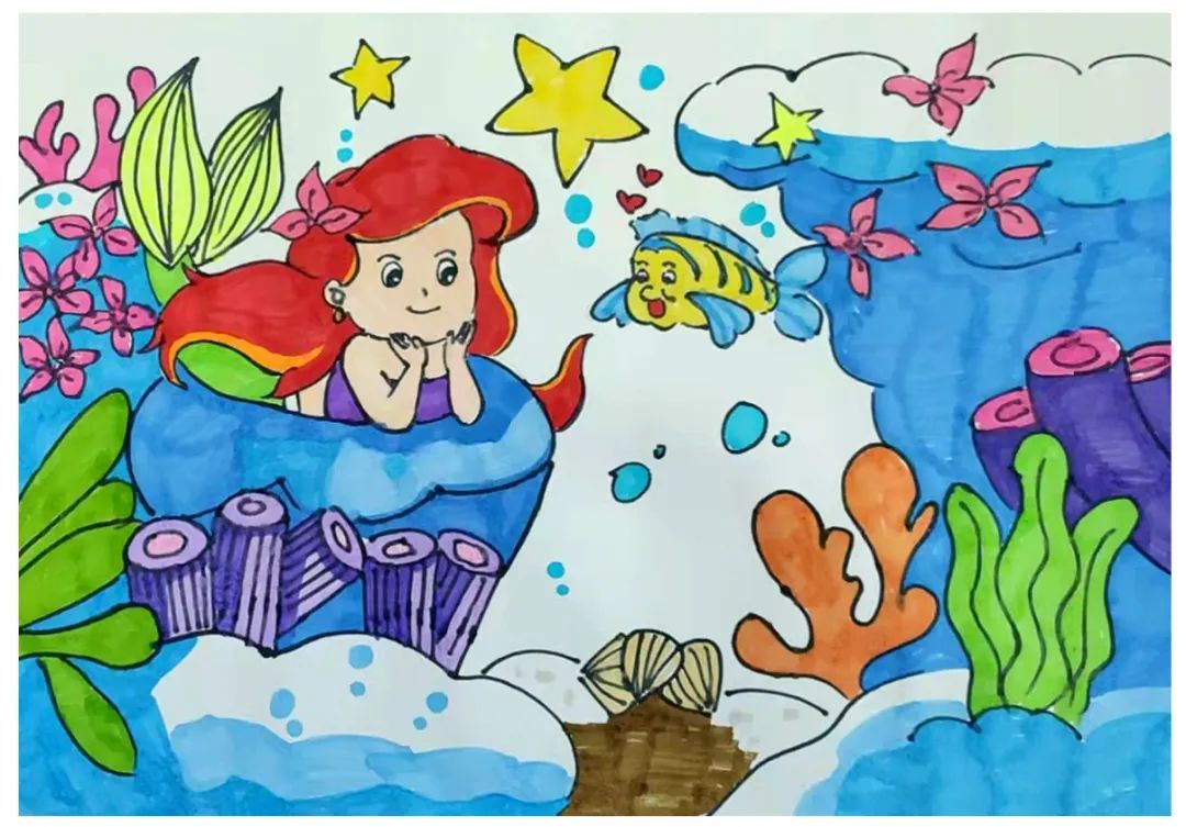 “悦童年”少年儿童绘画比赛优秀作品-图6