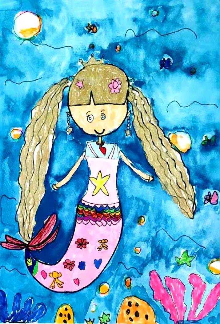 “悦童年”童话故事少年儿童绘画比赛优秀作品-图1