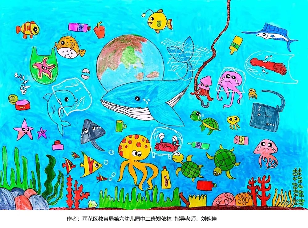 2022年环保主题儿童绘画作品（幼儿组）-图2